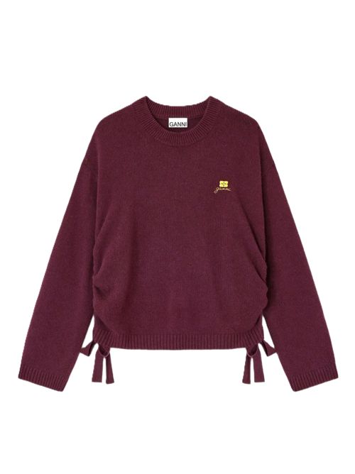 GANNIMaglione con coulisse Ganni | K2631436 BURGUNDY